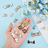 SUPERFINDINGS 10 Sets 10 Style Alloy Enamel Adjustment Waist Tightener Buckle Buttons FIND-FH0005-37-4