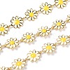 Golden Brass Enamel Link Chains CHC-H103-06F-G-1