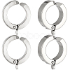 20Pcs 304 Stainless Steel Hoop Earrings Findings STAS-BBC0010-22-7