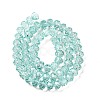 Transparent Baking Paint Glass Beads Strands DGLA-A034-T8mm-D01-2