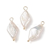 Natural Keshi Pearl Pendants X-PALLOY-JF01932-1