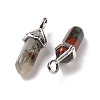 Natural Bloodstone Pointed Pendants G-K329-46P-3