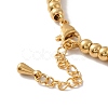 PVD Vacuum Plating 304 Stainless Steel Heart Charm Bracelet with Enamel BJEW-B057-08G-4