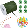 30Pcs Eco-Friendly ABS Plastic Knitting Crochet Locking Stitch Markers Holder IFIN-SC0001-96E-1