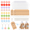 AHADERMAKER DIY Flower Keychain Making Kit DIY-GA0003-82-1