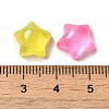Transparent Resin Decoden Cabochons with Glitter Powder RESI-E053-08E-3