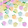 50Pcs 5 Colors Luminous Translucent Resin Decoden Cabochons RESI-TA0004-34-2