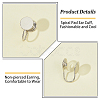 16Pcs Brass Spiral Pad Ear Cuff Findings EJEW-HS0001-24P-4