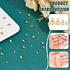 BENECREAT 40Pcs 4 Styles Brass Charms KK-BC0013-80-4