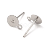 Tarnish Resistant 304 Stainless Steel Stud Earring Findings STAS-E025-1-2
