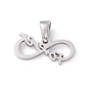 Non-Tarnish 304 Stainless Steel Charms STAS-G284-04P-2