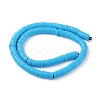 Flat Round Handmade Polymer Clay Beads CLAY-R067-8.0mm-33-3