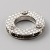 Zinc Alloy Screw-in Grommet Eyelet Findings FIND-WH0156-42B-P-2