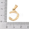 304 Stainless Steel Pendants STAS-F235-01G-C-3