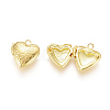 Brass Locket Pendants KK-G386-10G-3