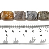 Natural Bamboo Leaf Agate Beads Strands G-NH0014-E01-01-5