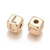 Brass Micro Pave Cubic Zirconia Beads KK-K238-16G-L-2