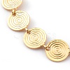 Brass Flat Round Link Chain Necklaces X-NJEW-JN03361-3
