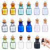 18Pcs 9 Colors Glass Wishing Bottles Pendants GLAA-WH0039-70-1