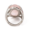 Oval Natural & Synthetic Gemstone Finger Ring G-Q184-06P-4