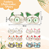 7 Pairs 7 Colors Monster Shape Alloy Adjustable Jean Button Pins AJEW-GO0001-33-2