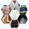 20Pcs Alloy Rhinestone Replacement Zipper Sliders HJEW-TAC0154-7