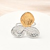 304 Stainless Steel Cuff Rings LS-RJEW-D338-03A-GP-5