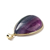 Natural Fluorite Pendants G-H285-04G-4