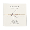 Natural stone constellation bracelet with 12 zodiac signs X-NR2952-10-1