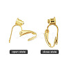Brass Clip-on Earring Converters Findings KK-Q115-G-3