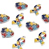 8Pcs 2 Style Enamel Alloy Pendants ENAM-LS0001-09P-5
