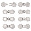 Zinc Alloy Snap Lock Clasps LS-FIND-WH0149-96P-1