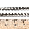Non-Tarnish 316 Surgical Stainless Steel Wheat Chain Necklaces NJEW-M176-18-B-4