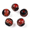 Handmade Gold Sand Lampwork Beads LAMP-T019-10mm-03-1