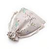 Polycotton(Polyester Cotton) Packing Pouches Drawstring Bags ABAG-S003-04A-3