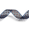 100 Yards Polka Dot Print Nylon Ribbons OCOR-G014-01B-3