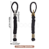 2Pcs 2 Colors Handmade Spartan Nylon Parachute Cord for Men HJEW-DR0001-03-2