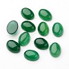 Grade A Natural Green Agate Oval Cabochons X-G-L394-04-18x13mm-1