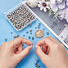 Unicraftale 400Pcs 2 Style Round 304 Stainless Steel Spacer Beads STAS-UN0053-73-4