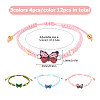 12Pcs 3 Style Nylon Cord Bracelets Making BJEW-HS00014-2