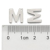 Tarnish Resistant 304 Stainless Steel Letter Charms X-STAS-O072-M-3