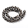 Tibetan Style Turtle Back Pattern dZi Beads X-G-H1453-1-2