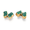 Ion Plating(IP) 304 Stainless Steel Enamel Beads STAS-N114-23J-G-2