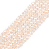 Electroplate Opaque Solid Color Glass Beads Strands EGLA-Q112-B17-1