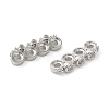 Rack Plating Brass Pave Clear Cubic Zirconia Spacer Bars KK-B088-11C-P-2