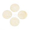 Spray Painted Natural Capiz Shell Disc Links Connector Charms SSHEL-T017-32H-1