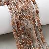 Natural Black Gold Rutilated Quartz Beads Strands G-L657-B02-6mm-1