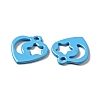 Spray Painted 201 Stainless Steel Charms STAS-G304-15B-2