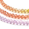 Transparent Painted Glass Beads Strands LS-DGLA-A034-T3mm-A12-4