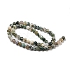 Natural Tree Agate Round Gemstone Beads Strands G-R255-6mm-5